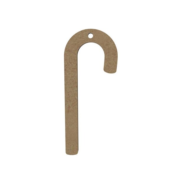 Sucre d'orge en bois MDF à suspendre - 10 x 4 cm