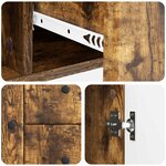 vidaXL Buffet Chêne fumé 89 x 34 5 x 60 cm Bois d'ingénierie