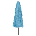 vidaXL Parasol de jardin avec mât en acier bleu 324x324x247 cm