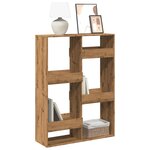 vidaXL Bibliothèque chêne artisanal 100x33x135 cm bois d'ingénierie