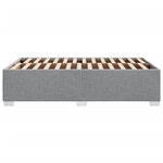 vidaXL Cadre de lit sans matelas gris clair 120x200 cm tissu