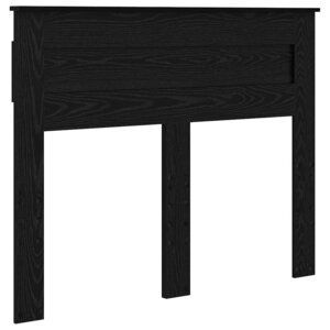 vidaXL Tête de lit Chêne noir 120 cm Bois d'ingénierie