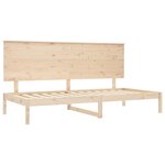 vidaXL Lit de jour 80x200 cm Bois de pin massif