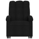 vidaXL Fauteuil inclinable noir tissu