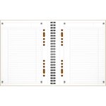 Cahier NOTEBOOK spirale A5+ 160P perforées 80g lignées 6 mm orange OXFORD