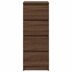 vidaXL Buffet chêne marron 37 5x35x99 cm bois d'ingénierie