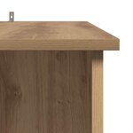 vidaXL Table de bar avec étagère chêne artisanal bois d'ingénierie