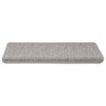 vidaXL Tapis d'escalier autocollants 15 Pièces 65x21x4 cm Argenté