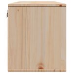 vidaXL Armoires murales 2 Pièces 45x30x35 cm Bois de pin massif