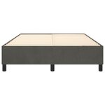 vidaXL Cadre de lit sans matelas gris foncé 140x200 cm velours