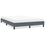 vidaXL Cadre de lit sans matelas gris foncé 140x210 cm velours