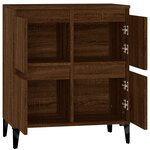 vidaXL Buffet Chêne marron 60x35x70 cm Bois d'ingénierie