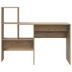 vidaXL Bureau Chêne artisanal 131 5 x 50 x 106 5 cm Bois d'ingénierie