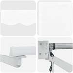 vidaXL Auvent rétractable électrique Blanc 3 5 x 2 5 m