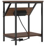 vidaXL Cabinet de chevet Chêne marron 38 x 30 x 48 cm