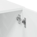 vidaXL Armoire de rangement mince blanc 50x42 5x225 cm