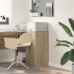 vidaXL Armoire de rangement en chêne Sonoma Chêne Sonoma MDF Moyenne
