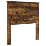 vidaXL Tête de lit avec tête de lit Chêne fumé 75 cm Bois d'ingénierie