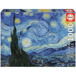 Puzzle - Tableau la nuit étoilée Van Gogh - 1000 pièces - Dès 14 ans - 68x48cm - Educa