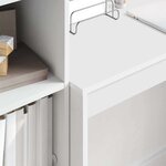 vidaXL Bureau Blanc 100 x 40 x 76 cm Bois d'ingénierie