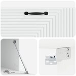 vidaXL Meuble TV mural Blanc 98 x 41 x 30 cm Bois d'ingénierie