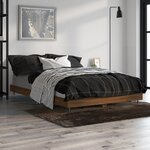vidaXL Cadre de lit sans matelas chêne marron 120x190 cm