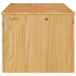 vidaXL Table basse Drammen Chêne 99 x 55 x 45 cm Bois de pin massif