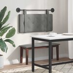 vidaXL Tête de lit suspendue Gris foncé Velours