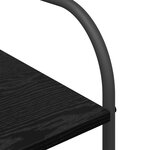 vidaXL Porte-vêtements avec étagères Chêne Noir 120x44x160 cm Bois d'ingénierie