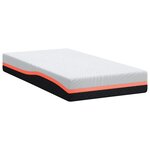 vidaXL Matelas Blanc  Gris 90 x 190 cm Mousse