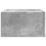 vidaXL Tables de chevet murales 2 Pièces gris béton 35x35x20 cm