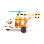 Hape E3092 - Kit d'hélicoptère de Sauvetage en Bois