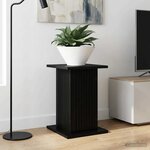 vidaXL Support de Plante 2 pc Noir 30 5 x 30 x 43 cm Bois d'ingénierie