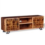 vidaXL Meuble TV Bois massif 120x30x40 cm