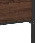 vidaXL Cadre de lit en métal sans matelas chêne marron 183x213 cm