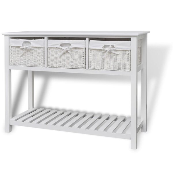 vidaXL Buffet de rangement Blanc
