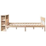 vidaXL Lit bibliothèque sans matelas 140x190 cm bois de pin massif