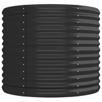 vidaXL Lit surélevé de jardin Acier enduit de poudre Anthracite