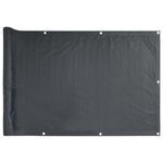 vidaXL Écran d'intimité de balcon anthracite 600x75 cm PVC