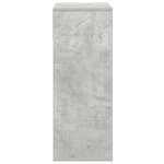 vidaXL Bibliothèque gris béton 66x31x80 cm bois d’ingénierie