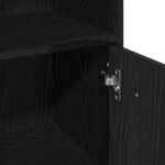 vidaXL Ensemble de mobilier de salle de bain avec stockage 3 Pièces Noir