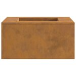 vidaXL Braise Marron 60 x 60 x 30 cm Acier résistant aux intempéries