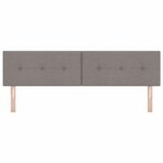 vidaXL Tête de lit avec tête de lit Taupe 180 cm Cuir synthétique