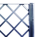 vidaXL Jardinière avec treillis bleu gris 200x160x142 cm PP