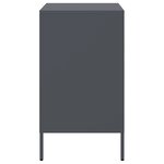 vidaXL Table de chevet anthracite 36x39x68 cm acier laminé à froid