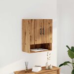vidaXL Armoire murale chêne artisanal 60x31x70 cm bois d'ingénierie
