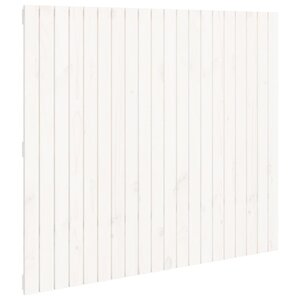 vidaXL Tête de lit murale Blanc 127 5x3x110 cm Bois massif de pin