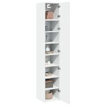 vidaXL Armoire de rangement mince blanc 40x42 5x225 cm