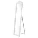 Miroir sur pied inclinable 160 x 40 cm blanc mat 03_0007961