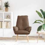 vidaXL fauteuil Marron 69 x 74 x 93 cm Tissu Sherpa